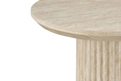 Uppveda Asymmetrisk Sofabord Travertin Utseende 130x70 cm
