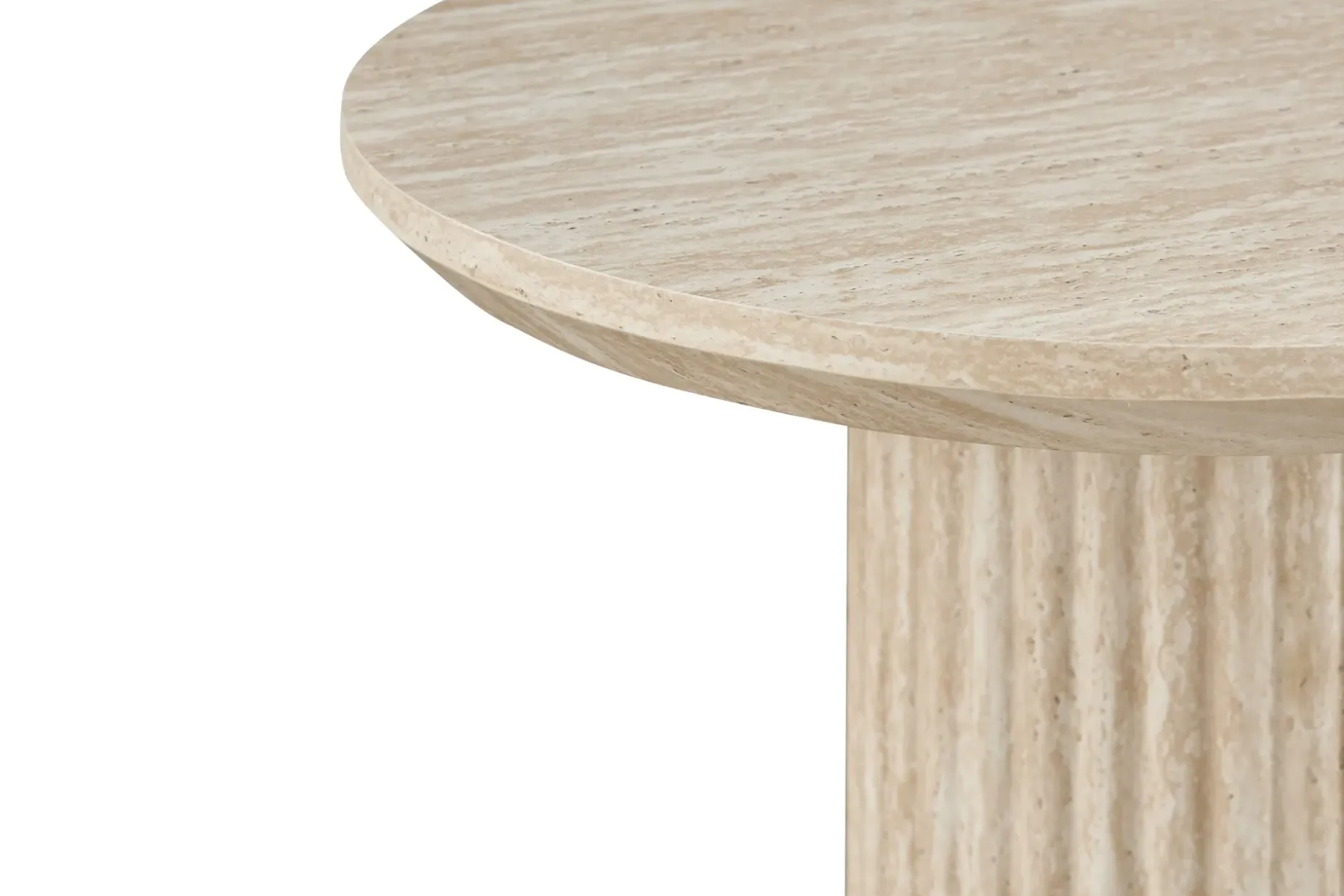 Uppveda Asymmetrisk Sofabord Travertin Utseende 130x70 cm