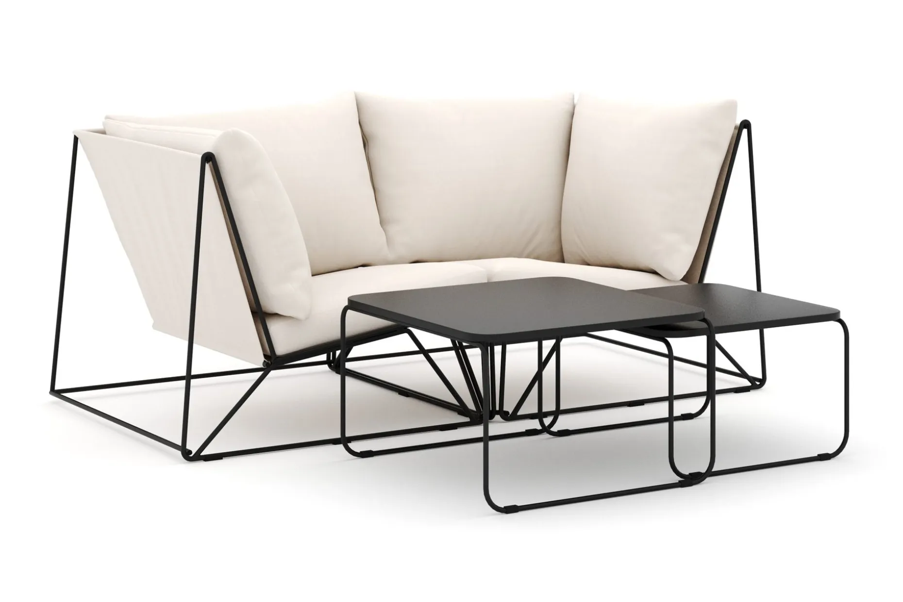 Usteryd utendørs rett 2-seters sofa