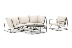Usteryd utendørs rett 4-seters sofa med lenestol
