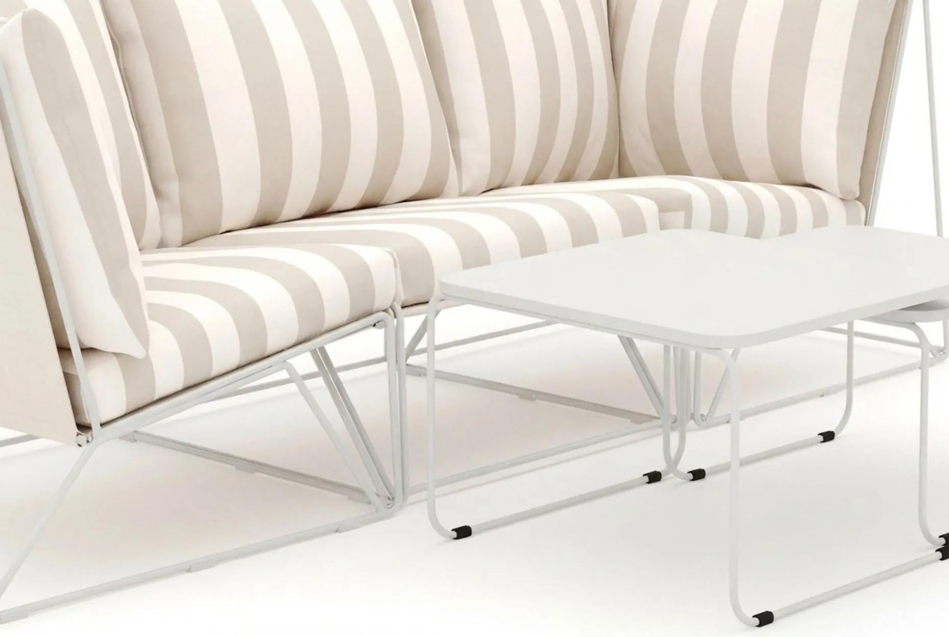 Usteryd utendørs rett 3-seters sofa