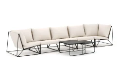 Usteryd utendørs rett 5-seters sofa