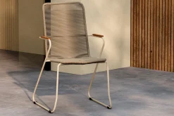 Utendørs lenestoler (med armlener) Venture Home Bois spisestol – beige / beige tau FSC Mix Beige