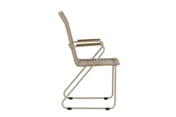 Utendørs lenestoler (med armlener) Venture Home Bois spisestol – beige / beige tau FSC Mix Beige