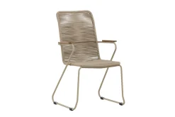Utendørs lenestoler (med armlener) Venture Home Bois spisestol – beige / beige tau FSC Mix Beige