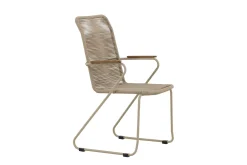 Utendørs lenestoler (med armlener) Venture Home Bois spisestol – beige / beige tau FSC Mix Beige