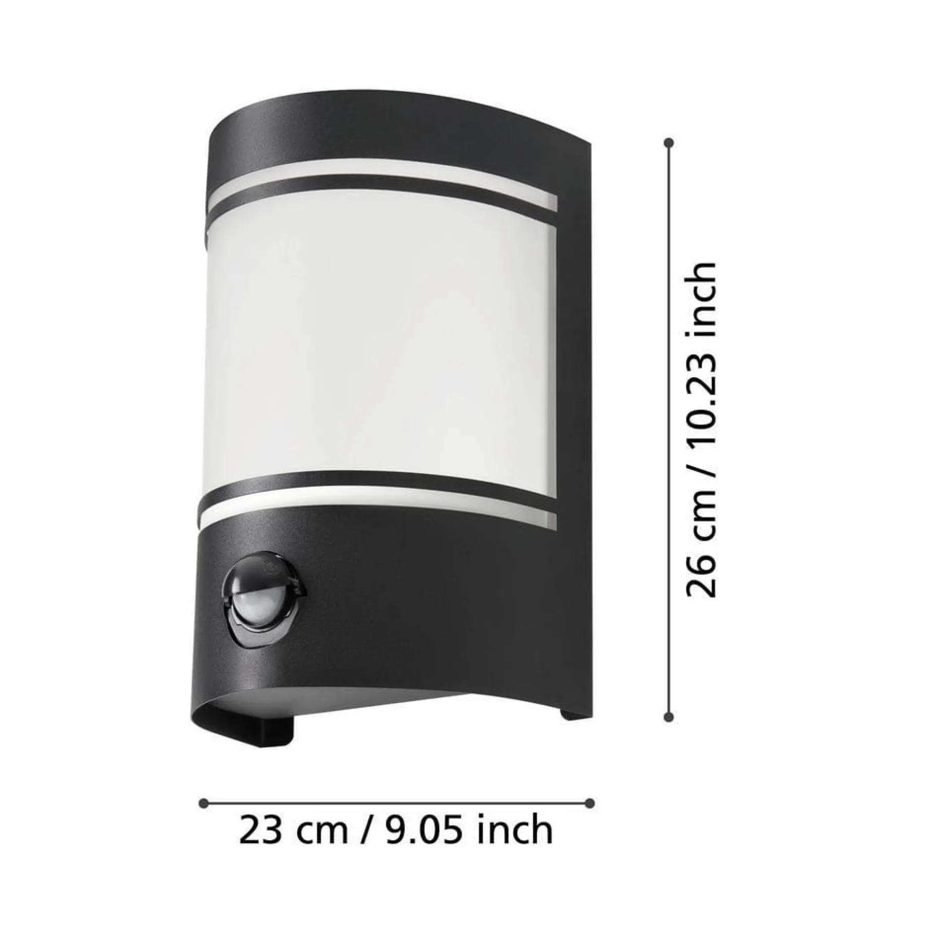 Utvendig vegglampe Cerno med sensor