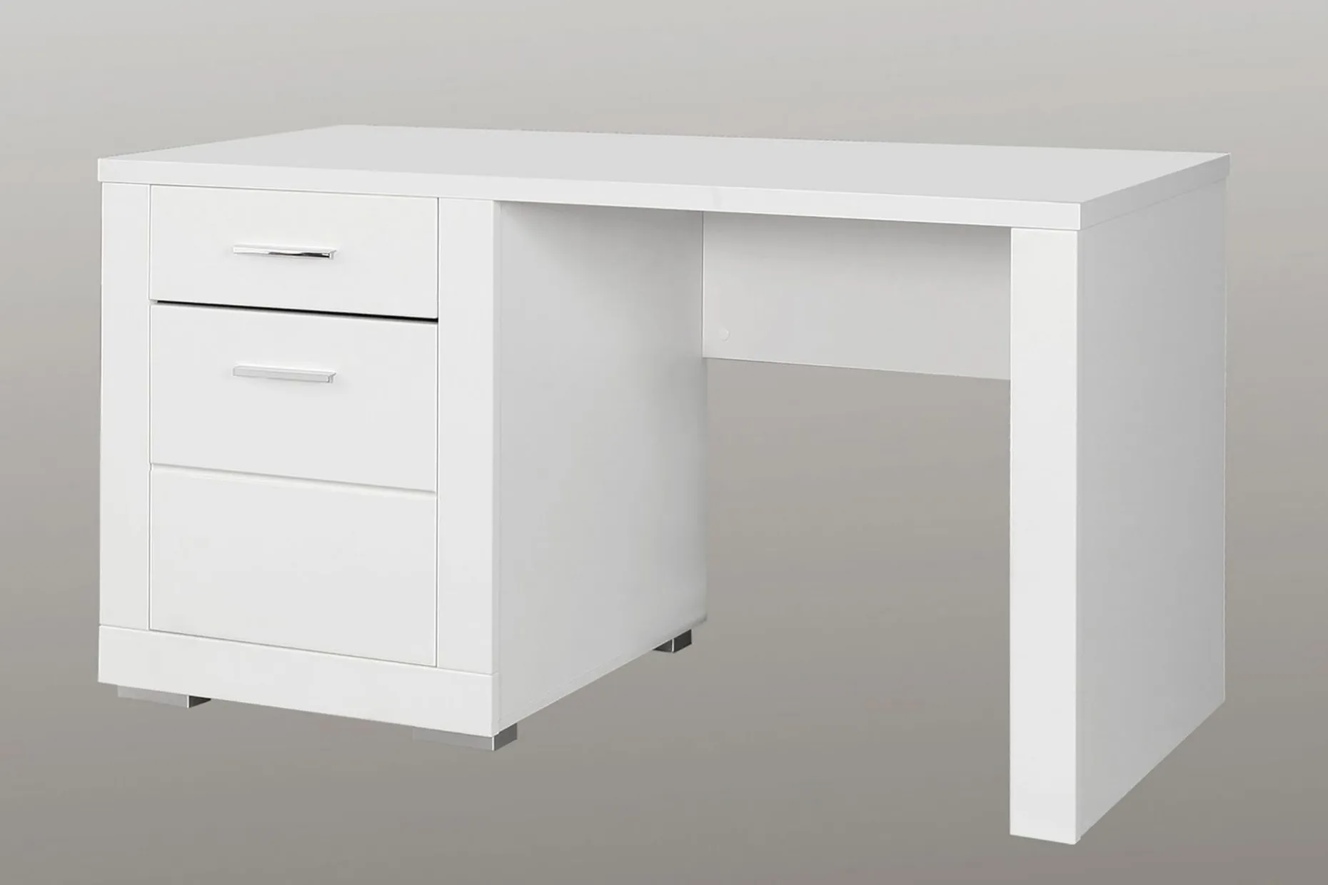 Uzayr Skrivebord 138 cm med Oppbevaringshylle + Skap