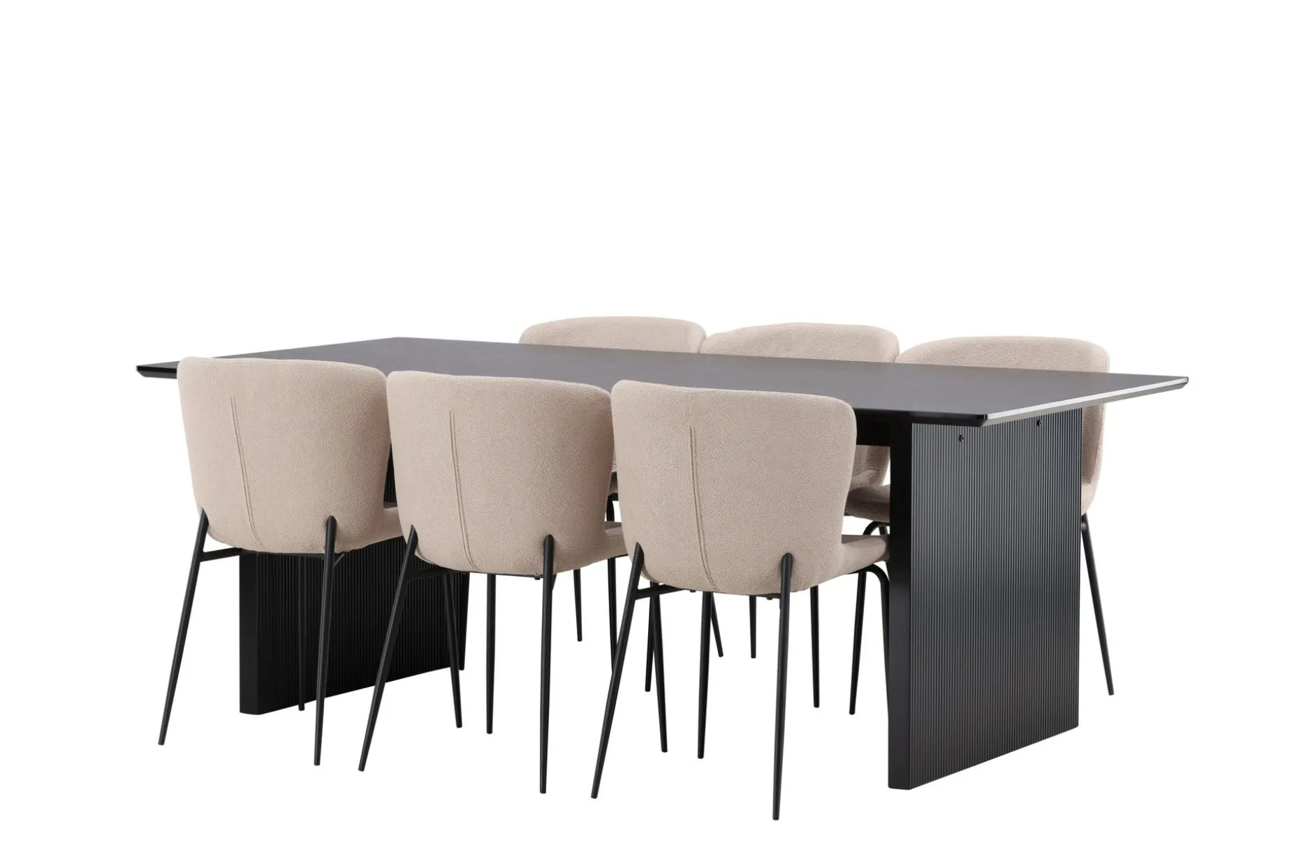 Vail Matgruppe 200 cm Rektangulær med 6 Modesto stoler