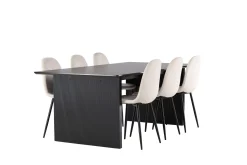 Vail Matgruppe 200 cm Rektangulær med 6 Polar stoler