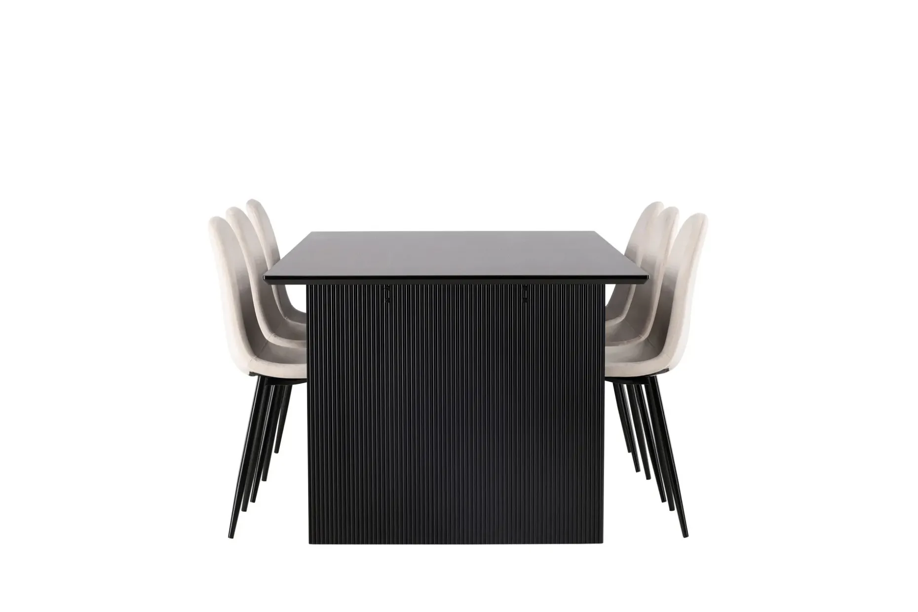 Vail Matgruppe 200 cm Rektangulær med 6 Polar stoler