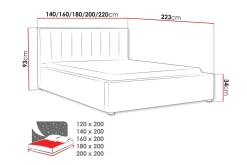 Valasco Sengeramme 120x200 cm