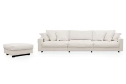 Valencia sofagruppe ekstra dyp 5-seters sofa + fotskammel