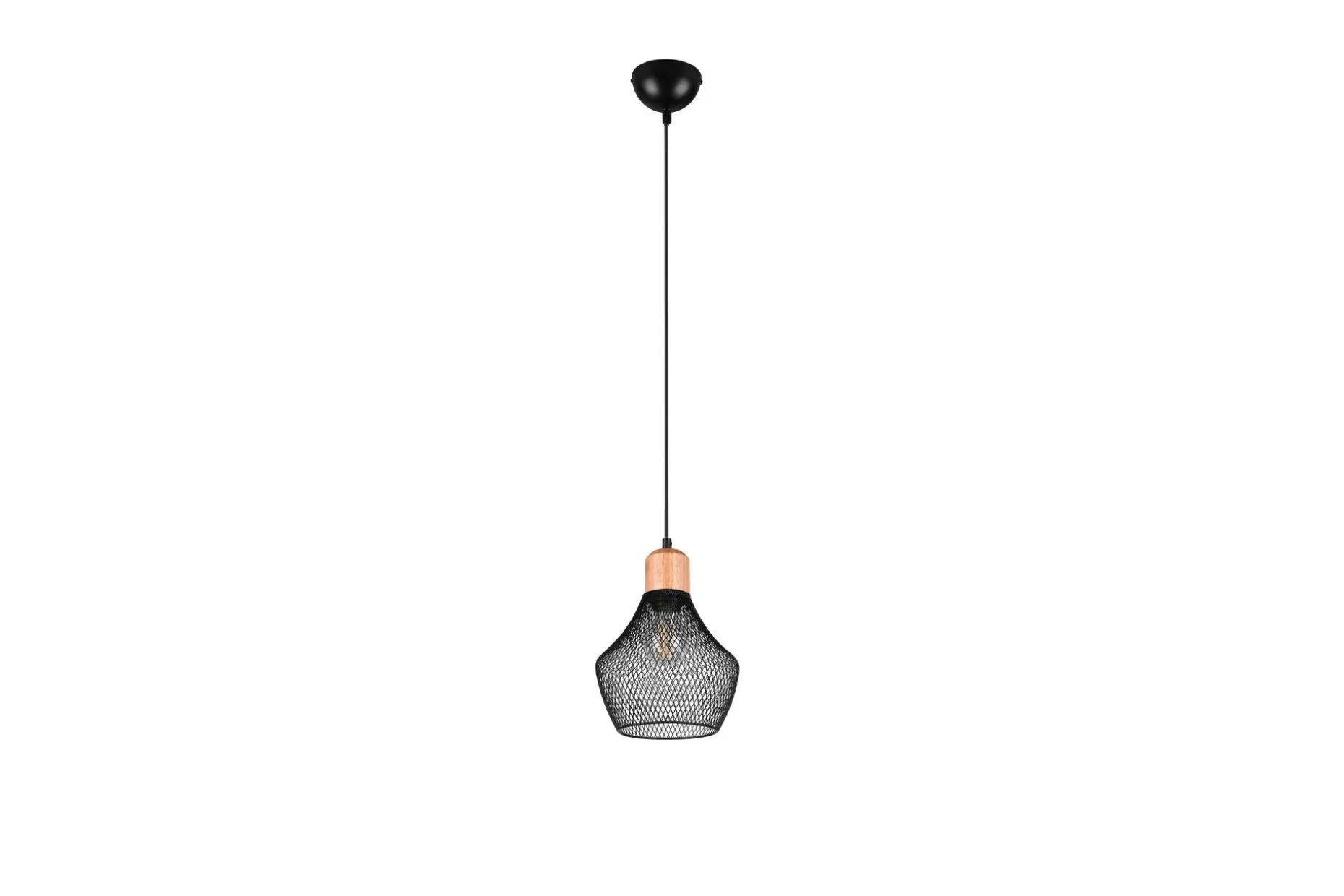 Valeria Pendellampe 18 cm E27 Mattsvart