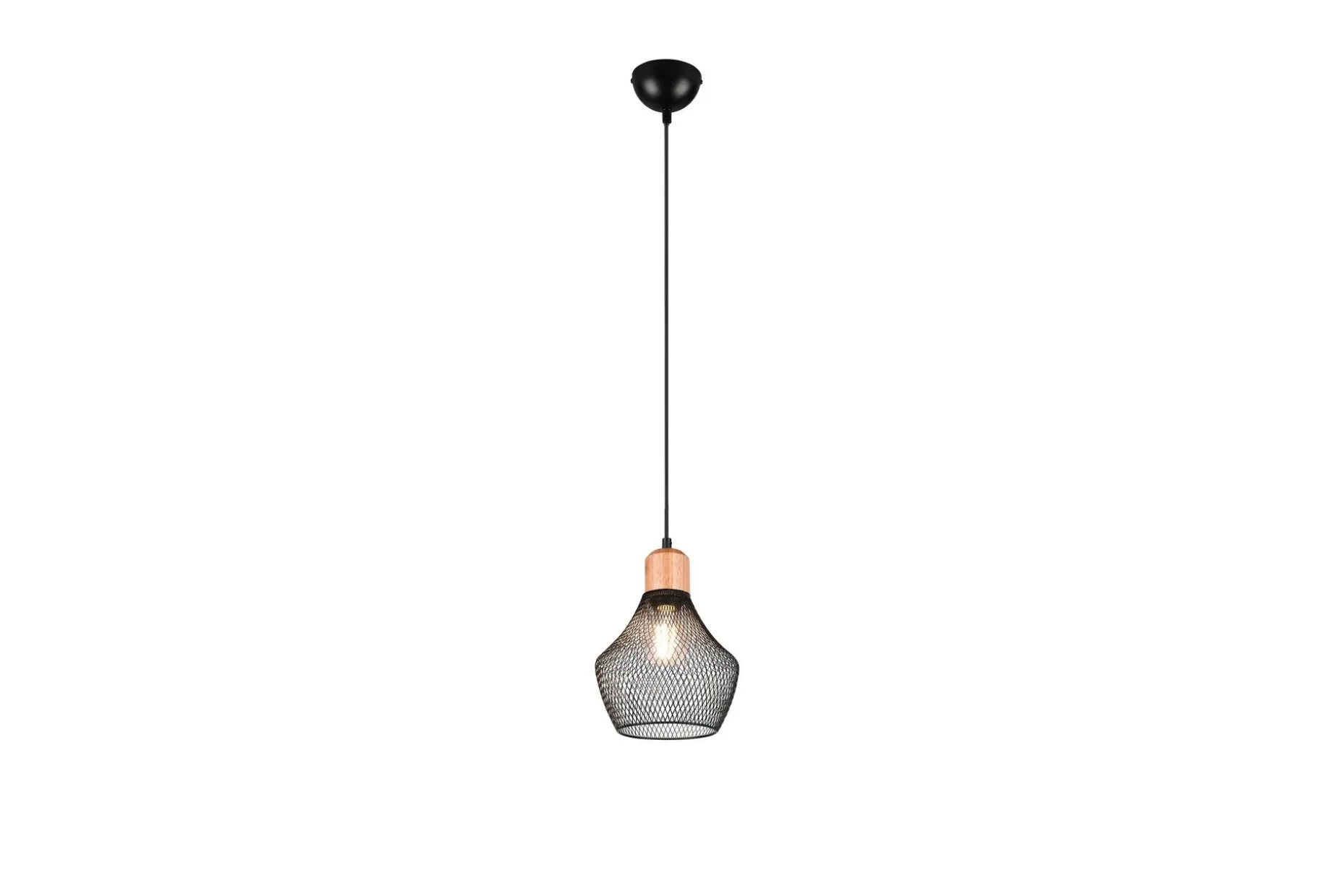 Valeria Pendellampe 18 cm E27 Mattsvart