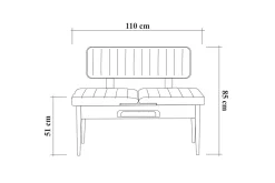 Valsot Sittebenk 110 cm