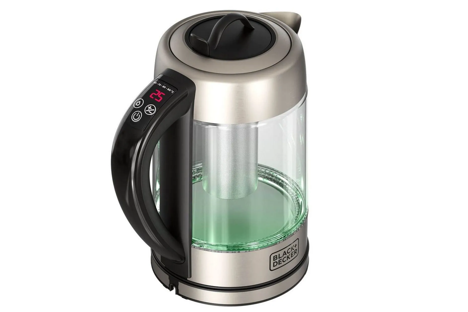 Vannkoker Black+Decker i Glass med Te-filter 1.7L