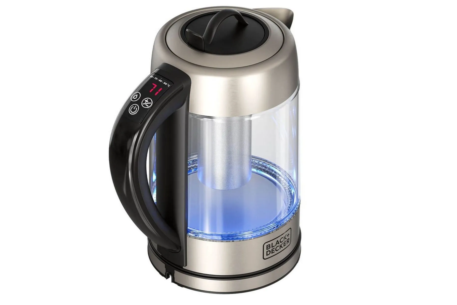 Vannkoker Black+Decker i Glass med Te-filter 1.7L