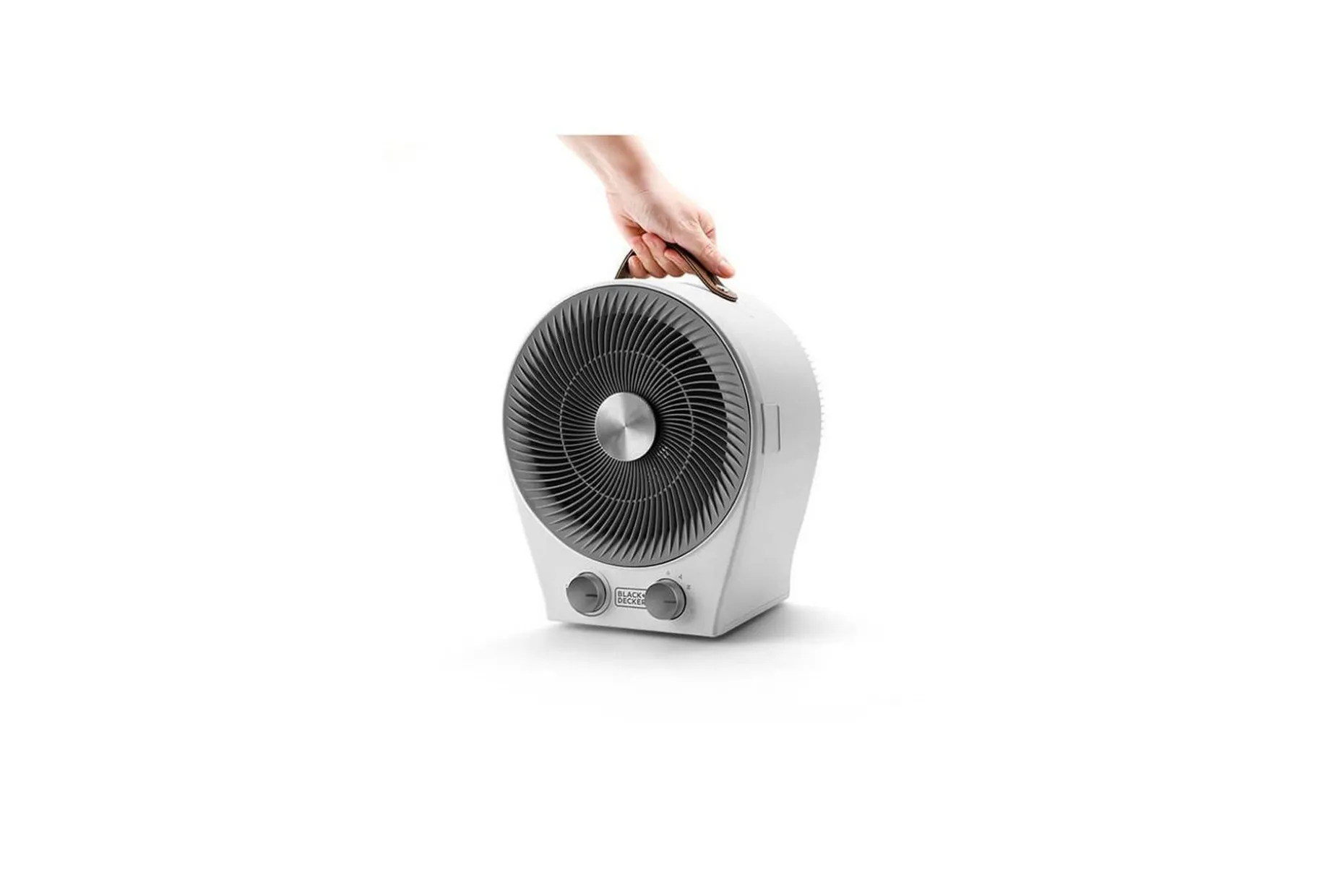 Varmevifte Black+Decker 2-i-1 Hvit 2000W