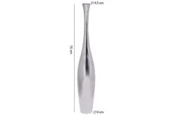 Vase Wohnling polert aluminiumstøp, moderne stil 75 cm