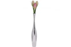 Vase Wohnling polert aluminiumstøp, moderne stil 75 cm