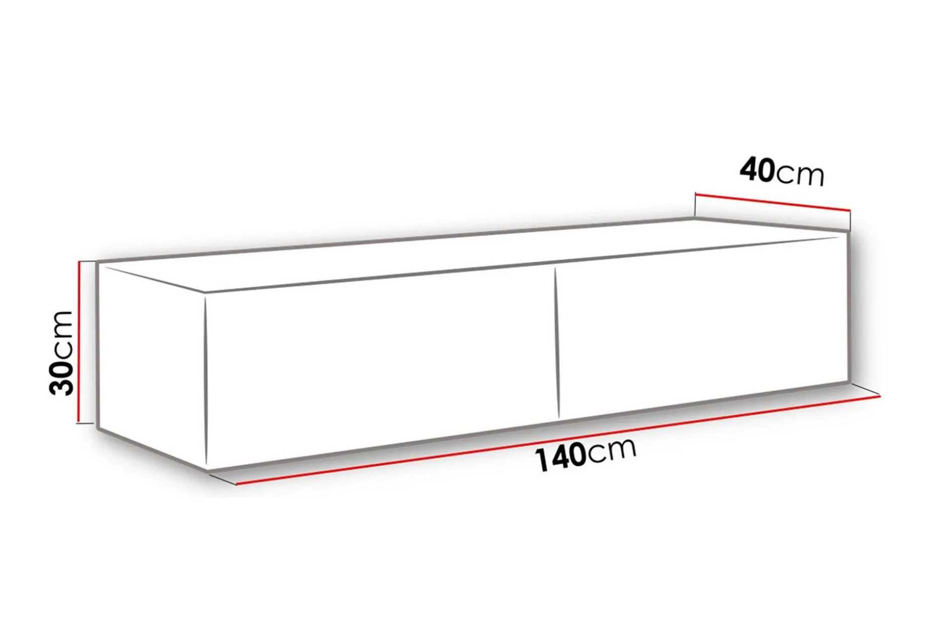 Vasil TV-benk 140 cm