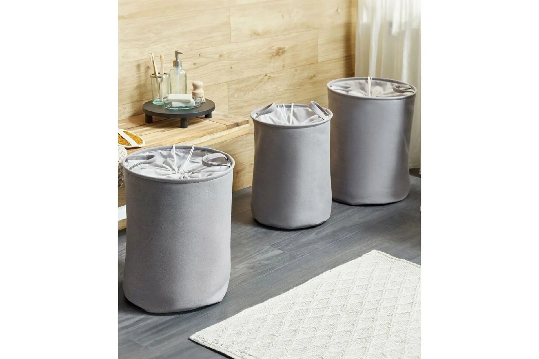 Vaskekurver Archa sett med 3 Grå