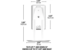 Veggfeste Sanus for Sonos Era 100 Hvit