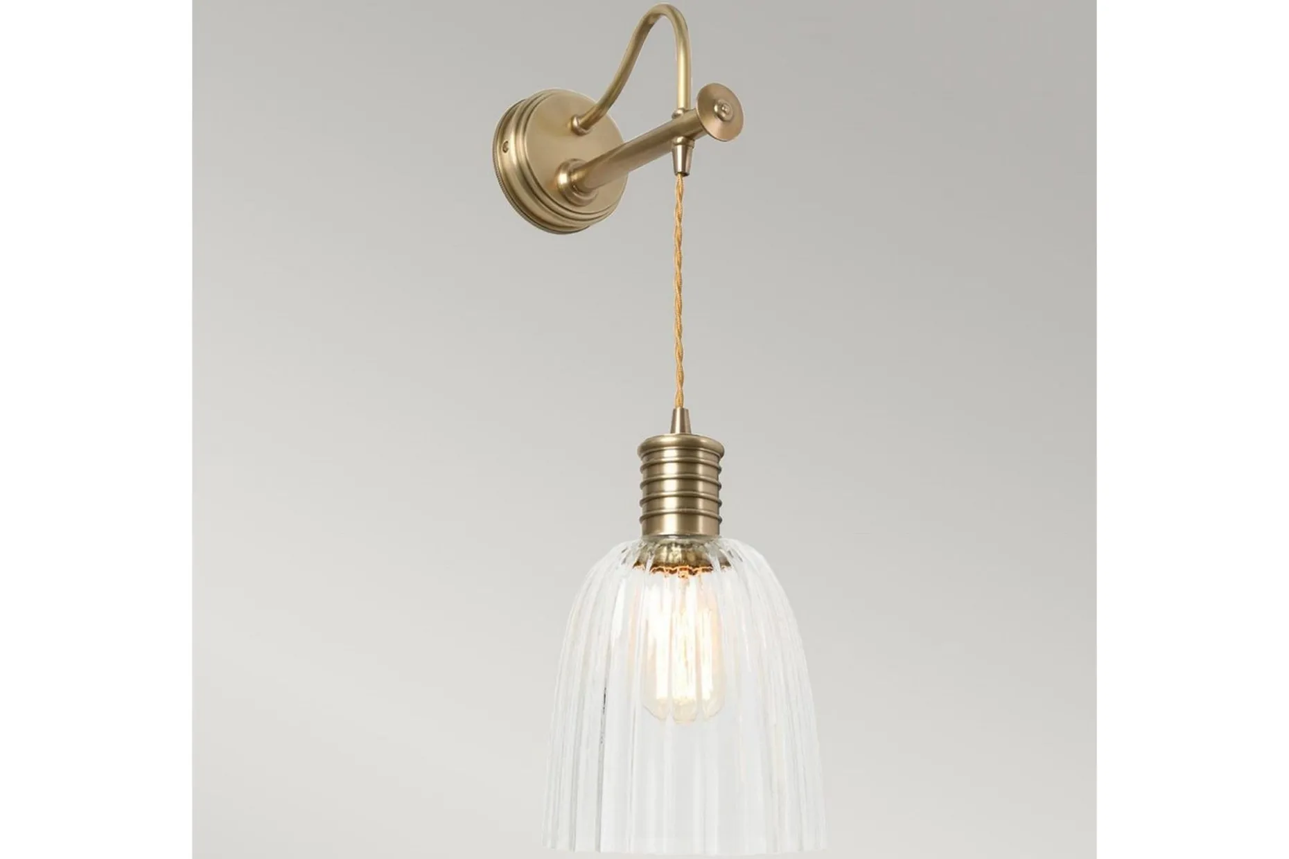 Vegglampe Elstead Lighting Douille Aldret Messing
