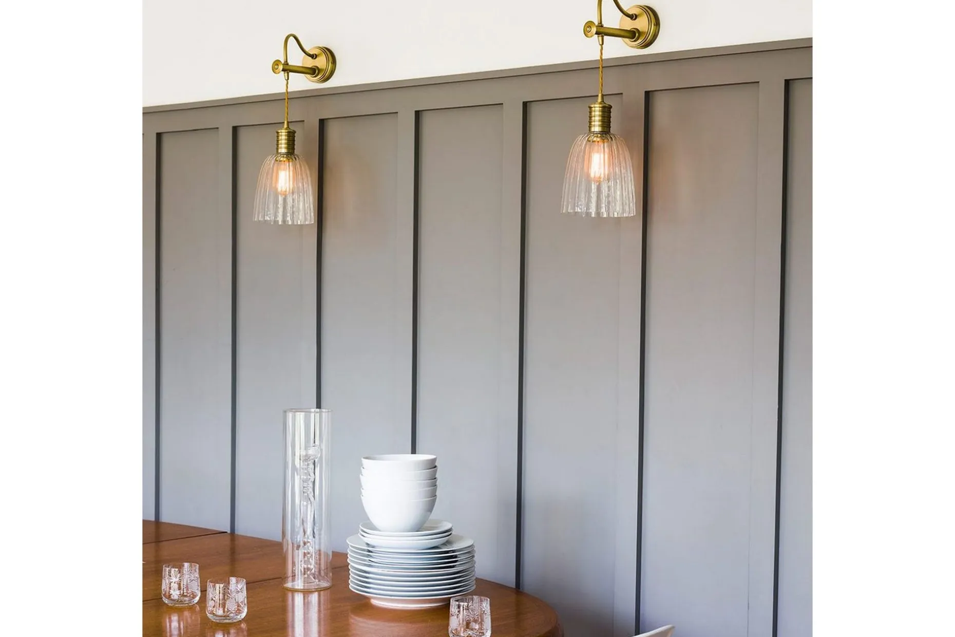 Vegglampe Elstead Lighting Douille Aldret Messing
