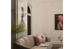 Vegglampe Kichler Kimrose Børstet naturlig messing