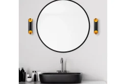 Vegg lampe Kutt Svart / Gull