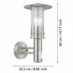 Vegglampe Lisio med sensor