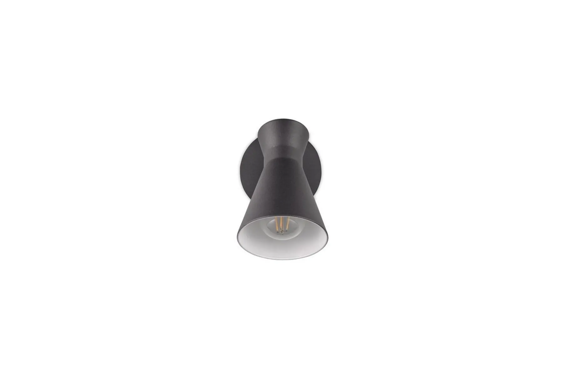 Vegglampe TRIO Enzo Matt svart