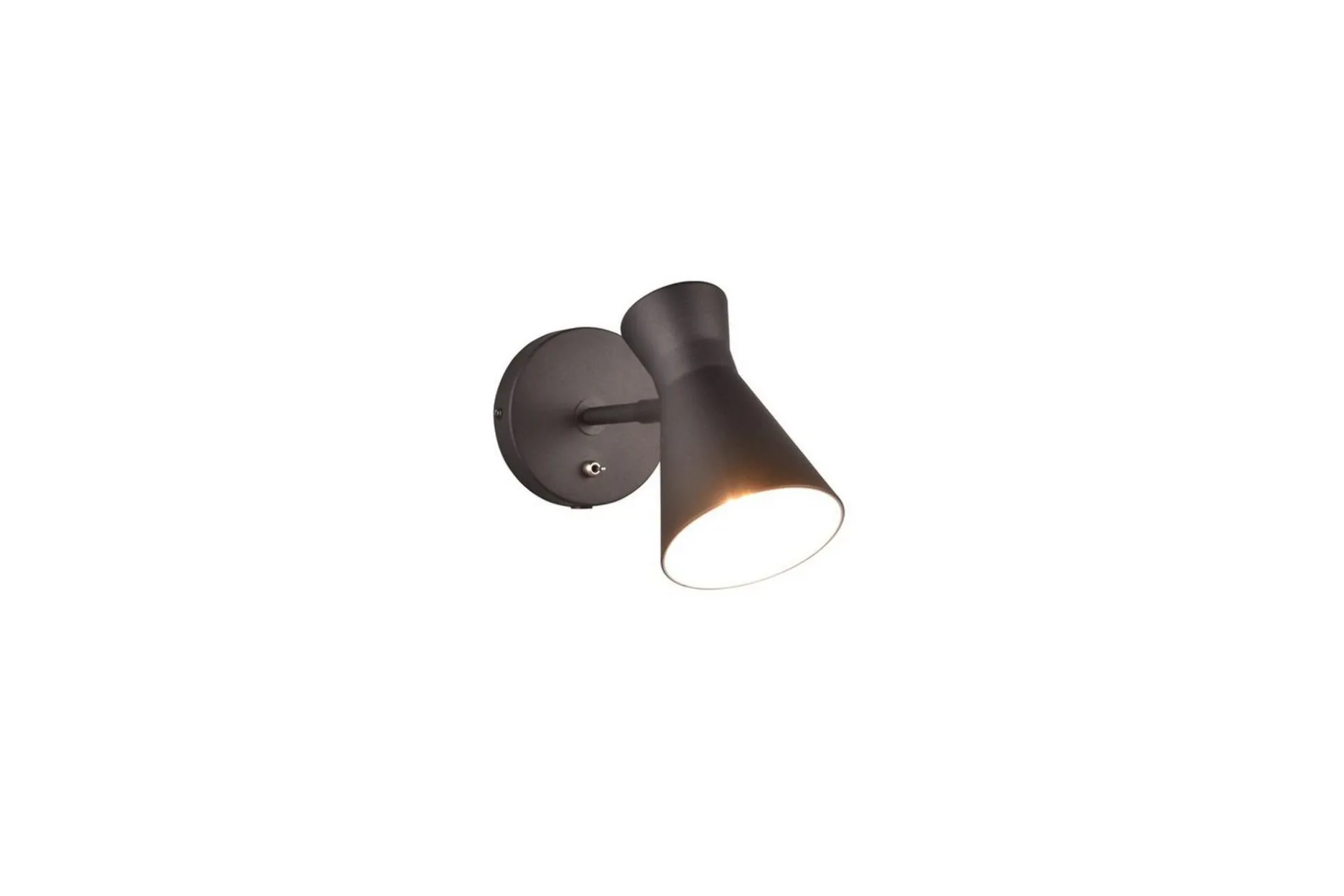 Vegglampe TRIO Enzo Matt svart