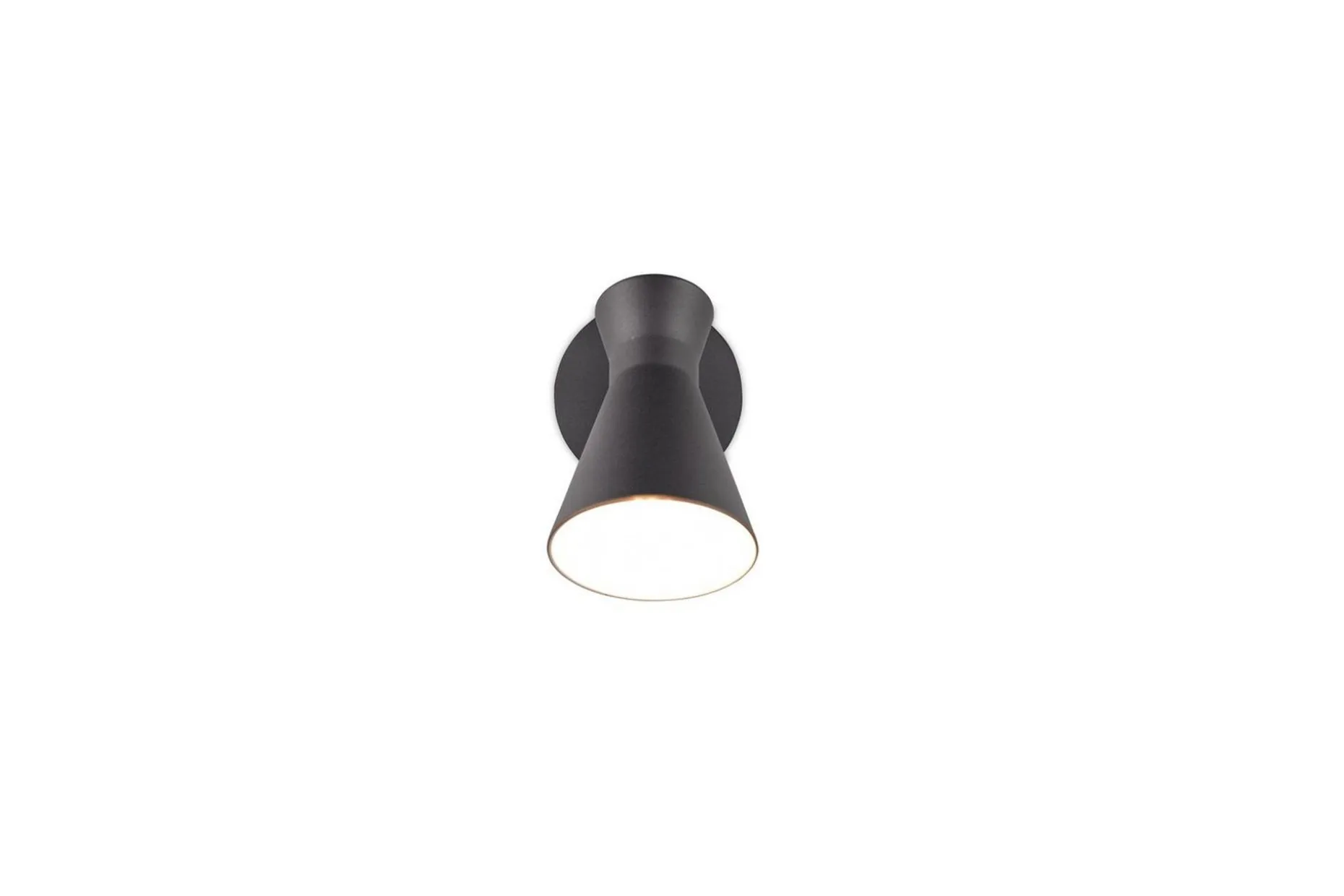 Vegglampe TRIO Enzo Matt svart