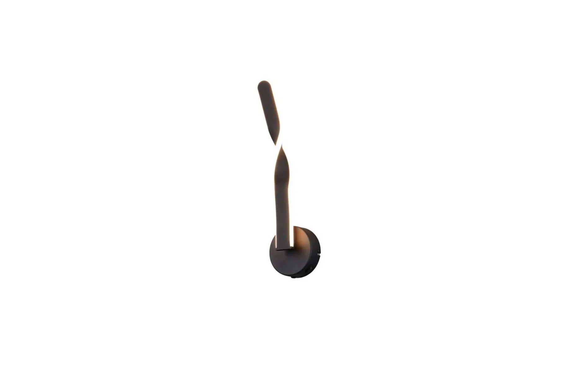 Vegglampe TRIO Ginko Matt svart