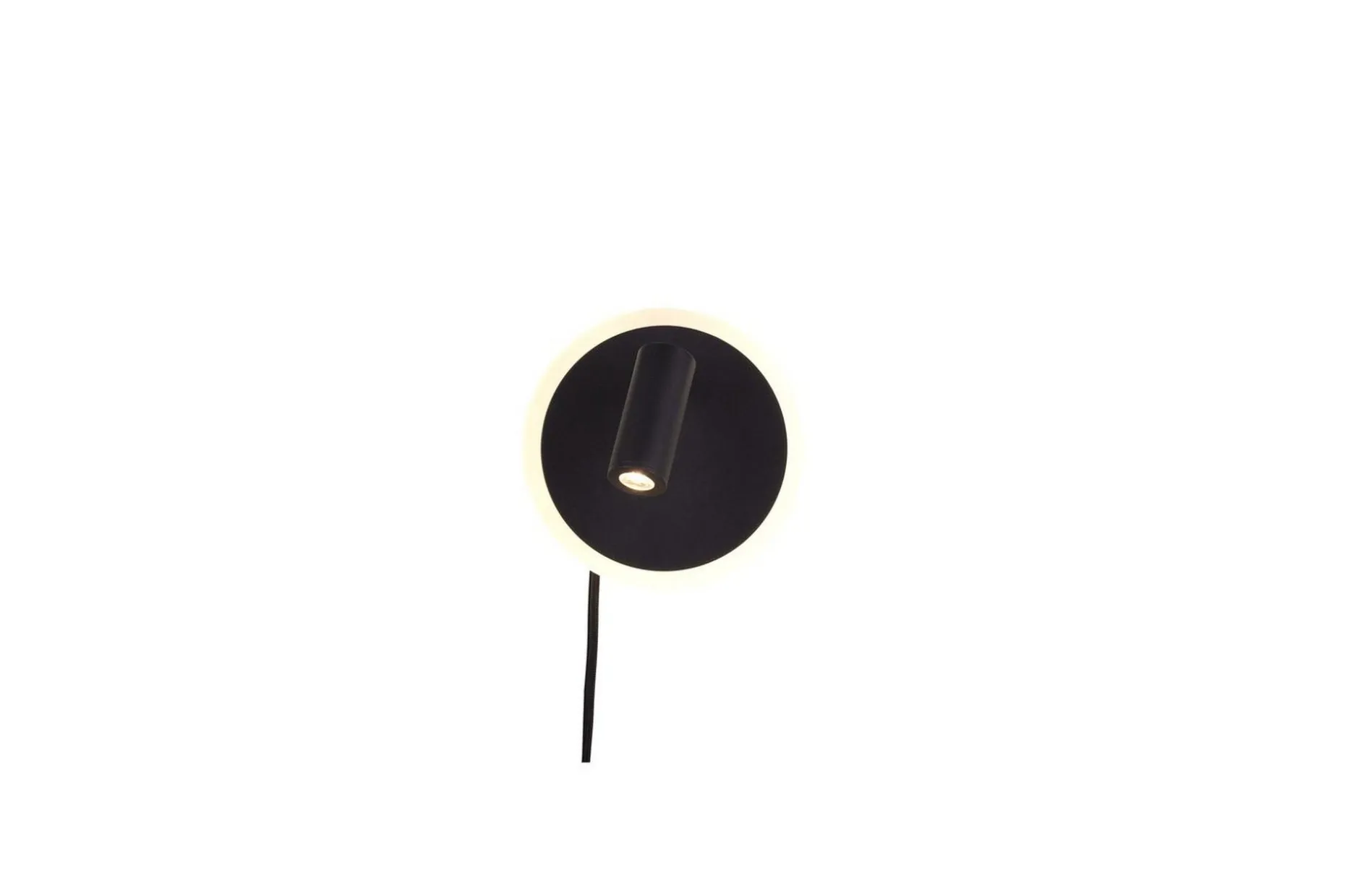 Vegglampe TRIO Jordan Matt svart