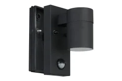 Vegglampe Utebelysning Eglo Riga 5 med Sensor Hvit Klar