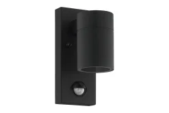 Vegglampe Utebelysning Eglo Riga 5 med Sensor Hvit Klar