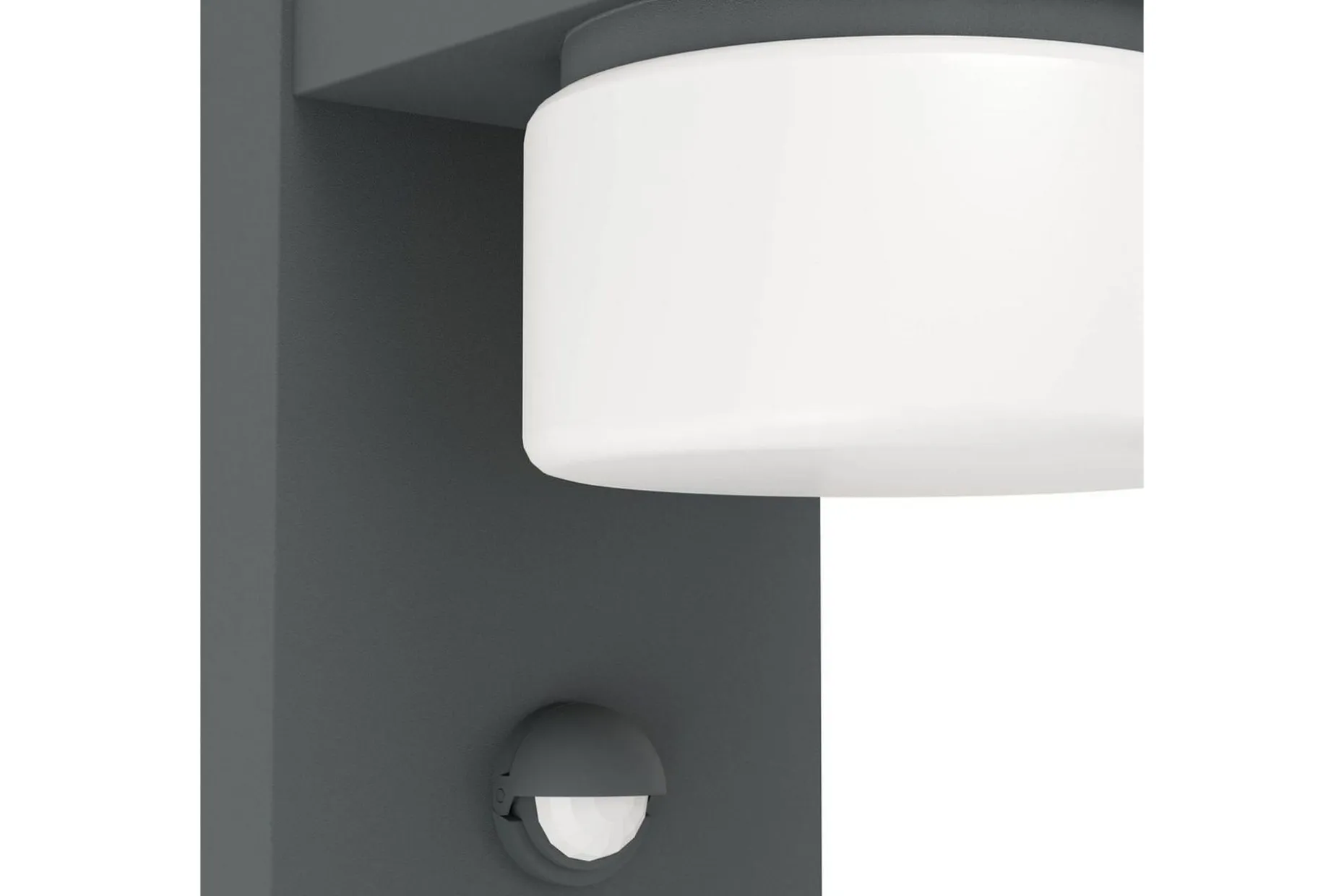 Vegglampe Utendørsbelysning Eglo Atollari Sølv/Hvit