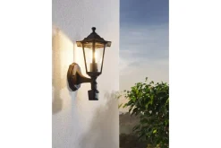 Vegglampe utendørsbelysning Eglo Laterna 4 med sensor