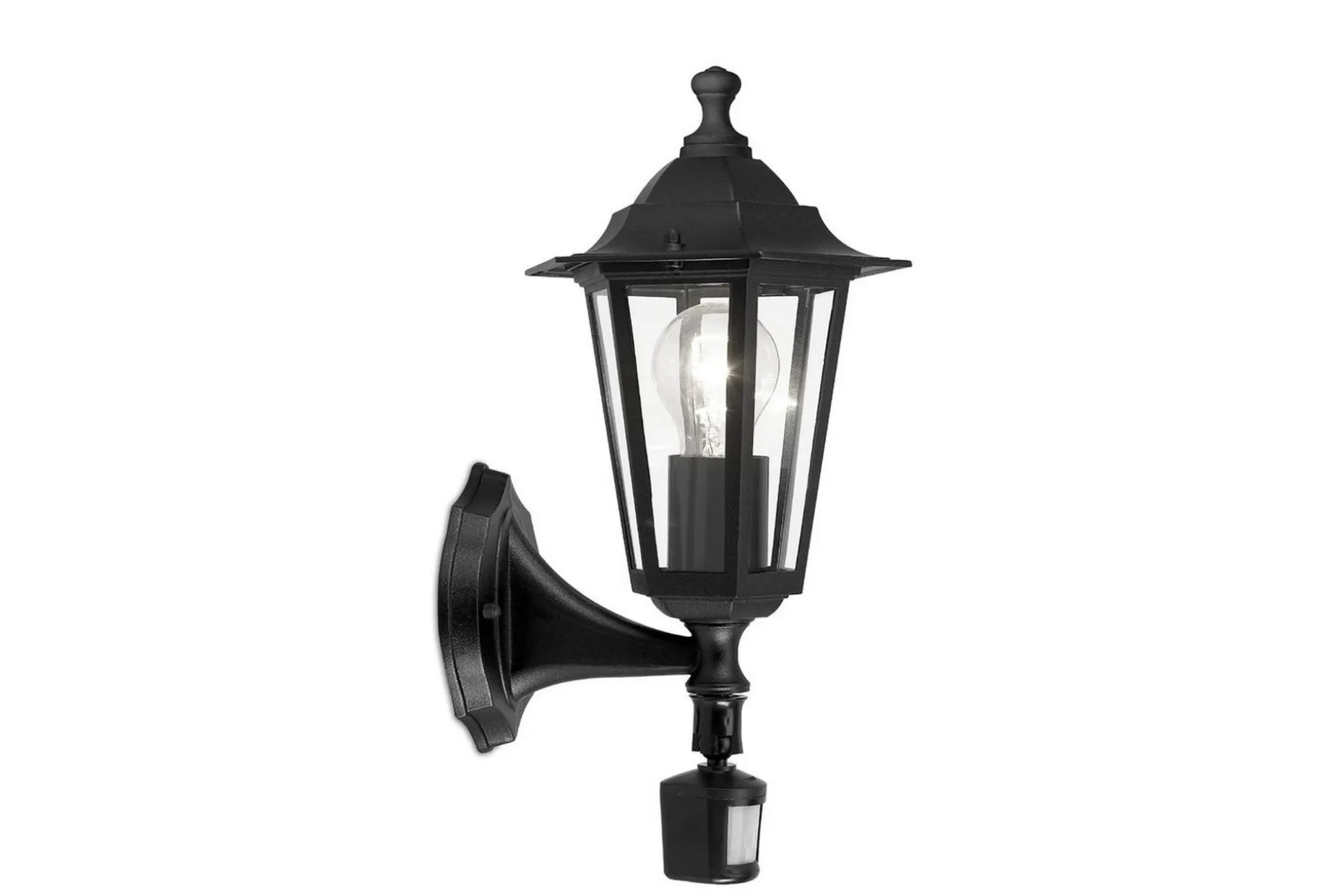 Vegglampe utendørsbelysning Eglo Laterna 4 med sensor