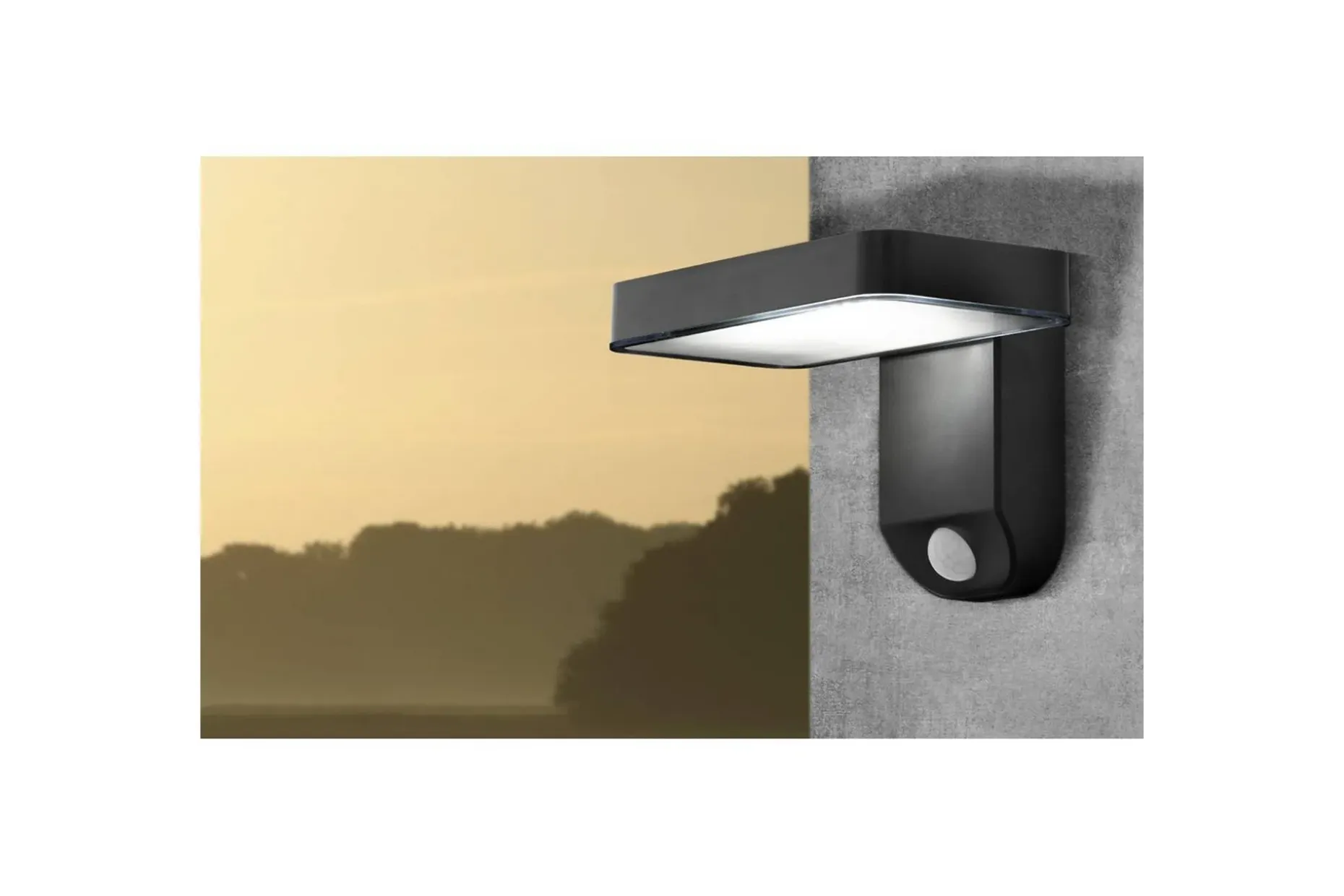 Vegglampe utendørsbelysning Eglo Pation med sensor