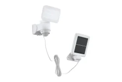 Veggstrålekaster utendørsbelysning Eglo Casabas med sensor hvit