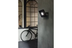 Veggstrålkaster Utebelysning Eglo Faedo 3 50W, Svart