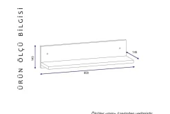 Vellavie Vegghylle 60 cm