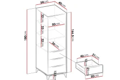 Vemdalen Garderobe 54 cm