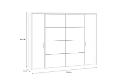 Vergina Garderobe 62x280 cm