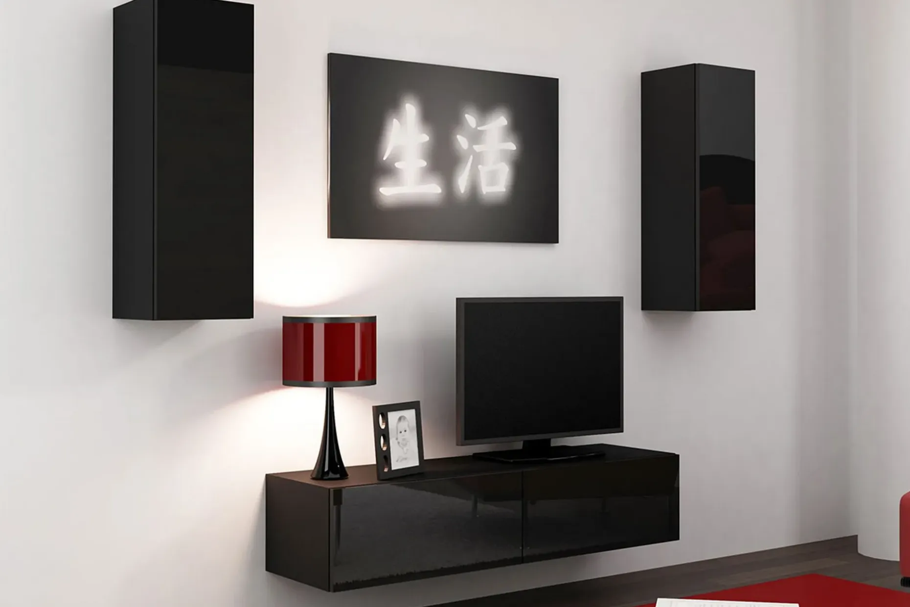 Vigo TV-møbelsett 210x40x180 cm